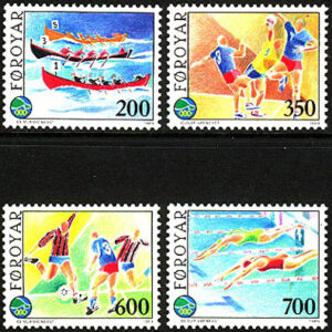Färöarna – F  188-191 Sport – Önationernas OS 1995, 4 kpl **