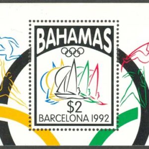 Bahamas – M BL  67 OS i Barcelona 1992 Segling, Block **