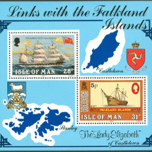 Isle of Man – M BL   7 Fartyg – Förbindelse Faklandsöarna, Block **