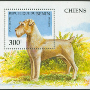 Benin – M BL  12 Hund – Schnauzer, vackert Block **