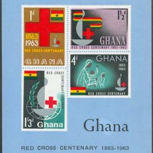 Ghana – M BL   8 Röda Korset 100 år, Block **