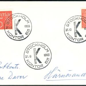 Stockholm 27/10-63 Kontor 63