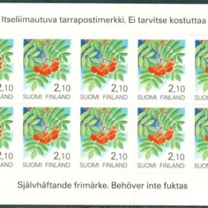 Finland – F 1127 O Landskapsblommor II – Rönn, Miniark kpl **