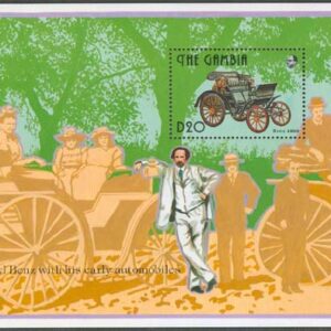 Gambia – M BL 195 Bilar – Ford & Benz Bilar 100 år, Block **