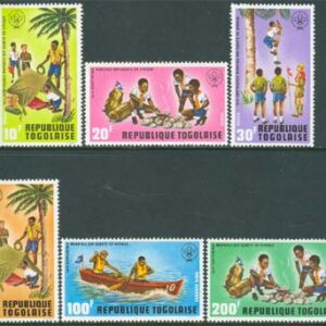 Togo – M  976-981 A Scouting – 1:a Afrikanska Träffen, 6 kpl **
