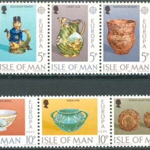 Isle of Man – M   82-87 Europa CEPT 1976 Konsthantverk, 2 st 3-strip **