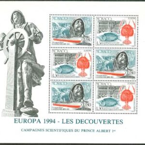 Monaco – M BL  63 Europa CEPT 1994 Upptäckter, Block **