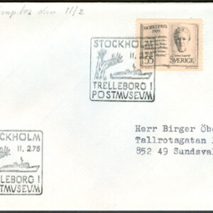 Stockholm 11/2-75 Trelleborg i Postmuseum