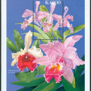Zambia – M BL  49 Blommor – Orkidéer, Block **