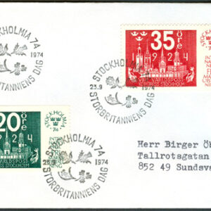 Stockholm 23/9-74 Stockholmia 74 Storbritanniens Dag