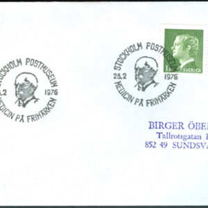 Stockholm 28/2-76 Postmuseum Medicin på Frimärken