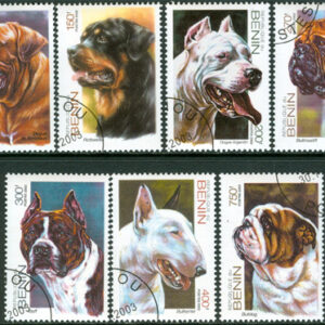 Benin – Hundar bla Bullterier, 7 kpl stpl