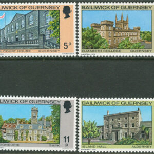 Guernsey – M  141-144 Jul 1976 – Byggnader bla College, 4 kpl **