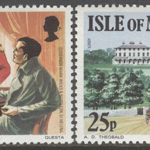 Isle of Man – M  191-192 M Wilks död i 150 år, serie 2 olika **