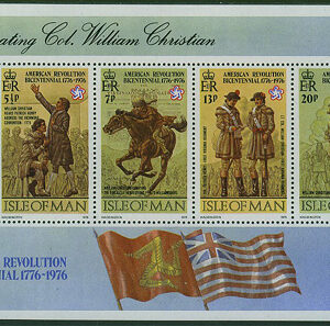 Isle of Man – M BL   2 Amerikanska revolutionen 200 år, Block **