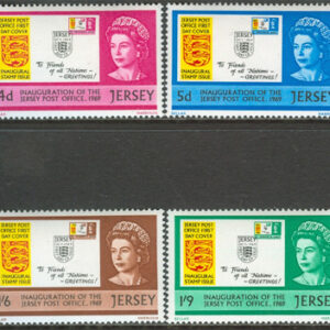 Jersey – M   22-25 Egna Postens öppnande – Elisabeth II, 4 kpl **