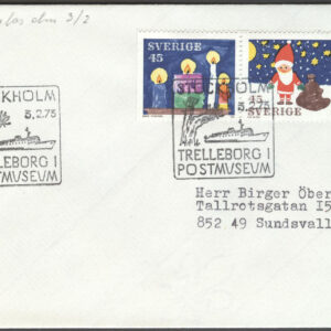 Stockholm 3/2-73 Trelleborg i Postmuseum