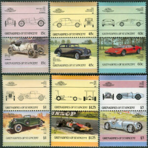 St. Vincent Grenadines – M  446-457 Bilar bla Mercedes, 12 kpl **