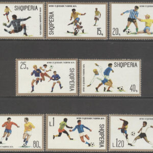 Albanien – M 1688-1695 VM i Fotboll i Västtyskland 1974, 8 kpl **