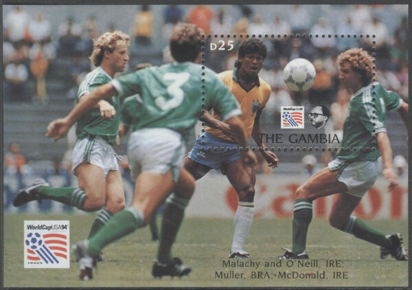 Gambia - M BL 212 VM i Fotboll i USA 1994 - Muller, Block **