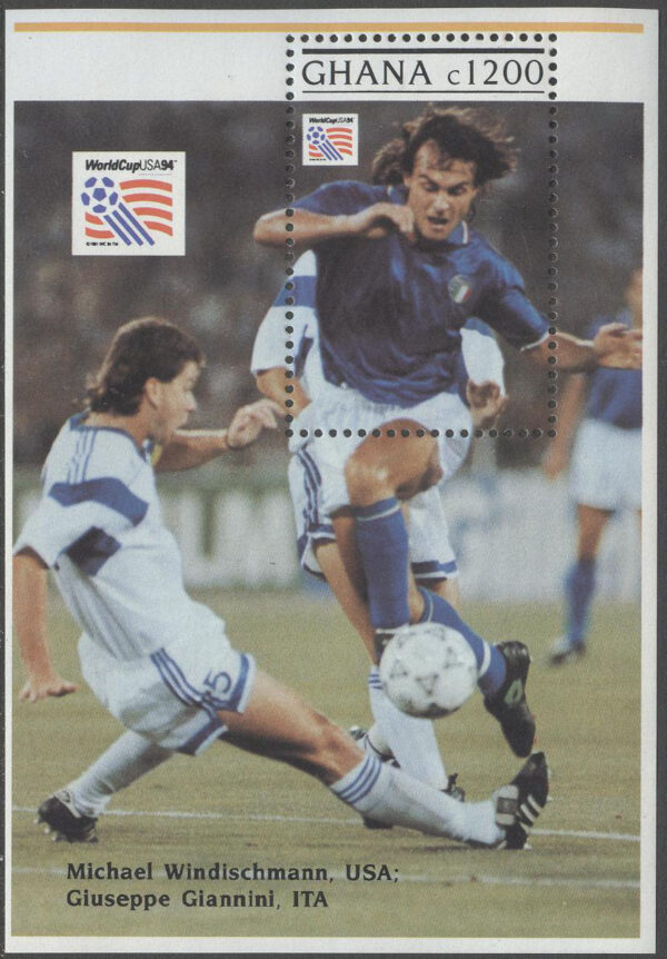 Ghana - M BL 235 VM i Fotboll i USA 1994 - Giannini, Block **