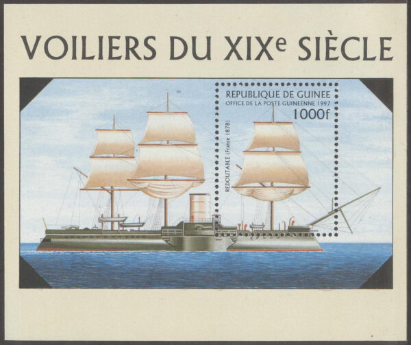 Guinea - M BL 509 Fartyg för Krig - Redoutable 1878, Block **