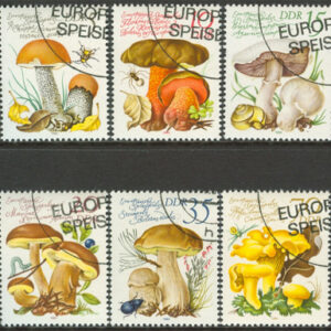 DDR – M 2551-2556 Europeiska matsvampar, 6 kpl stpl