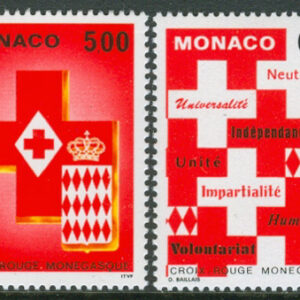 Monaco – M 2149-2150 Röda Korset – Grundprinciperna, serie 2 kpl **