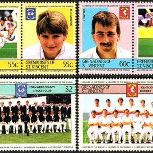St. Vincent Grenadines – M  375-380 Sport – Cricket, 6 kpl **
