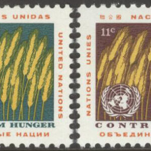 FN New York – M  126-127 Världskampanjen mot hungern 1963, 2 kpl **