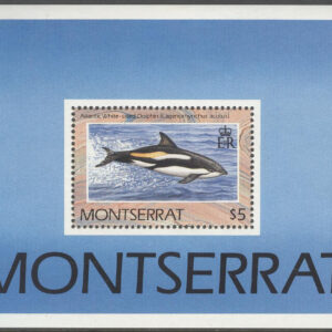 Montserrat – M BL  59 Havsdjur – Delfin – Vitsiding , Block **