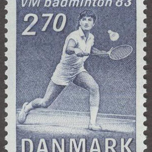 Danmark – F  796 VM i Badminton 1983, 1 kpl **