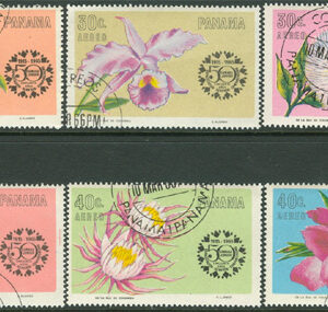 Panama – M  856-861 Blommor – Handelskammaren 50 år, 6 kpl