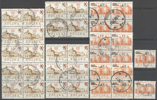 Polen - M 2195 mfl Warszawa 700 år, 6 olika + extra