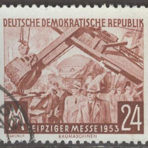 DDR – M  380 Höstmässa i Leipzig 1953, märke
