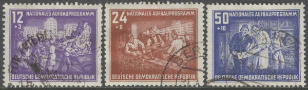 DDR - M  303-304, 306 Nationellt Uppbyggnadsprogram, 3 olika