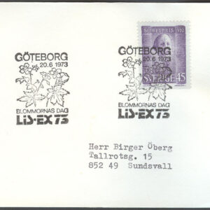 Göteborg 20/6-73 Lis-Ex 73 Blommornas Dag