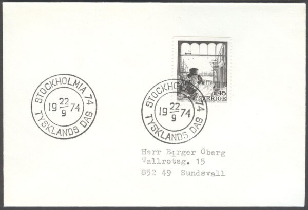 Stockholmia 74 22/9-74 Tysklands Dag