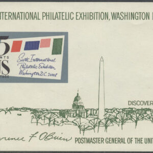 USA – M BL  11 6:e Internat Frim Utställning  SIPEX 1966, Block **
