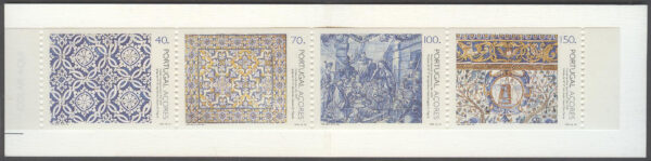 Azorerna - M  442-445 C Konst  - Azulejos - Kakel, Häfte **