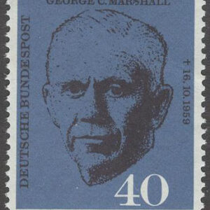Tyskland – M  344 G C Marshall död 1 år – Nobelpristagare, 1 kpl **