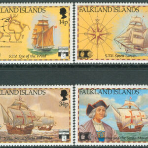 Falkland Islands – M  548-551 Fartyg – Kolumbus i Amerika, 4 kpl **