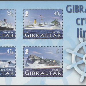 Gibraltar – M BL  67 Fartyg – Kryssningsfartyg bla Arcadia, Block **