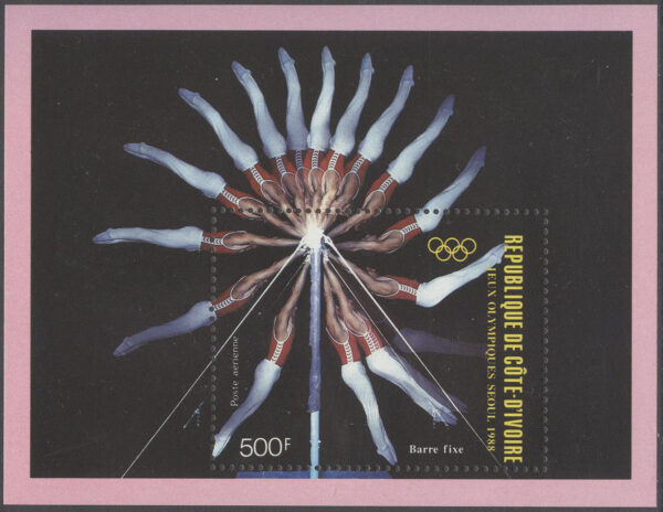 Elfenbenskusten - M BL  30 OS i Seoul 1988 Gymnastik, Block **