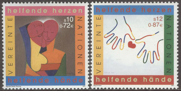 FN Wien - M  331-332 Konstutställning 2001, serie 2 kpl **