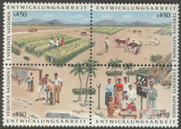 FN Wien - M   56-59 FNs Utvecklingsprogram UNDP, 4-Block **