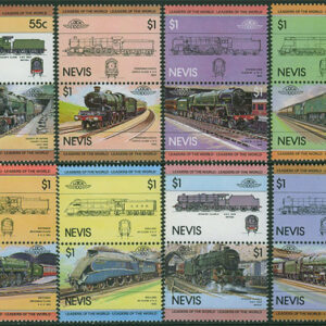 Nevis – M  115-130 Järnväg – Lok bla Mallard, serie 16 kpl **