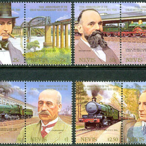 Nevis – M  306-313 Järnväg – The Great Western Railway 150 år 8 kpl **