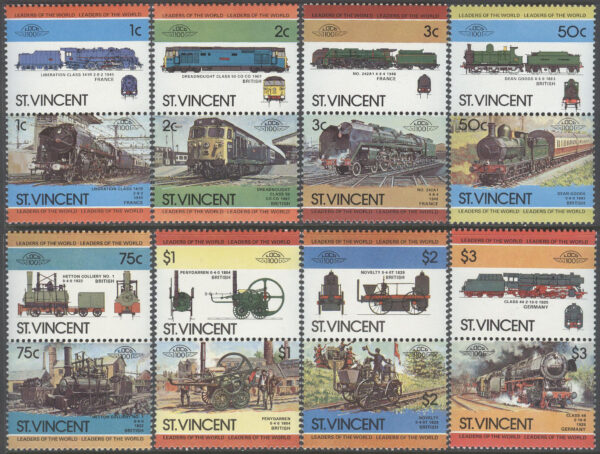 St. Vincent - M  728-743 Lokomotiv II, 16 kpl i 8 par **