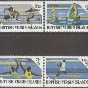 British Virgin Islands – M  621-624 OS i Seoul 1988 bla Tennis, 4 kpl **